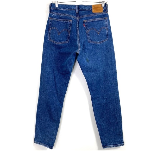 LEVI’S Wedgie Icon High Rise Premium Jeans in Medium Washed Button Fly - Picture 4 of 11